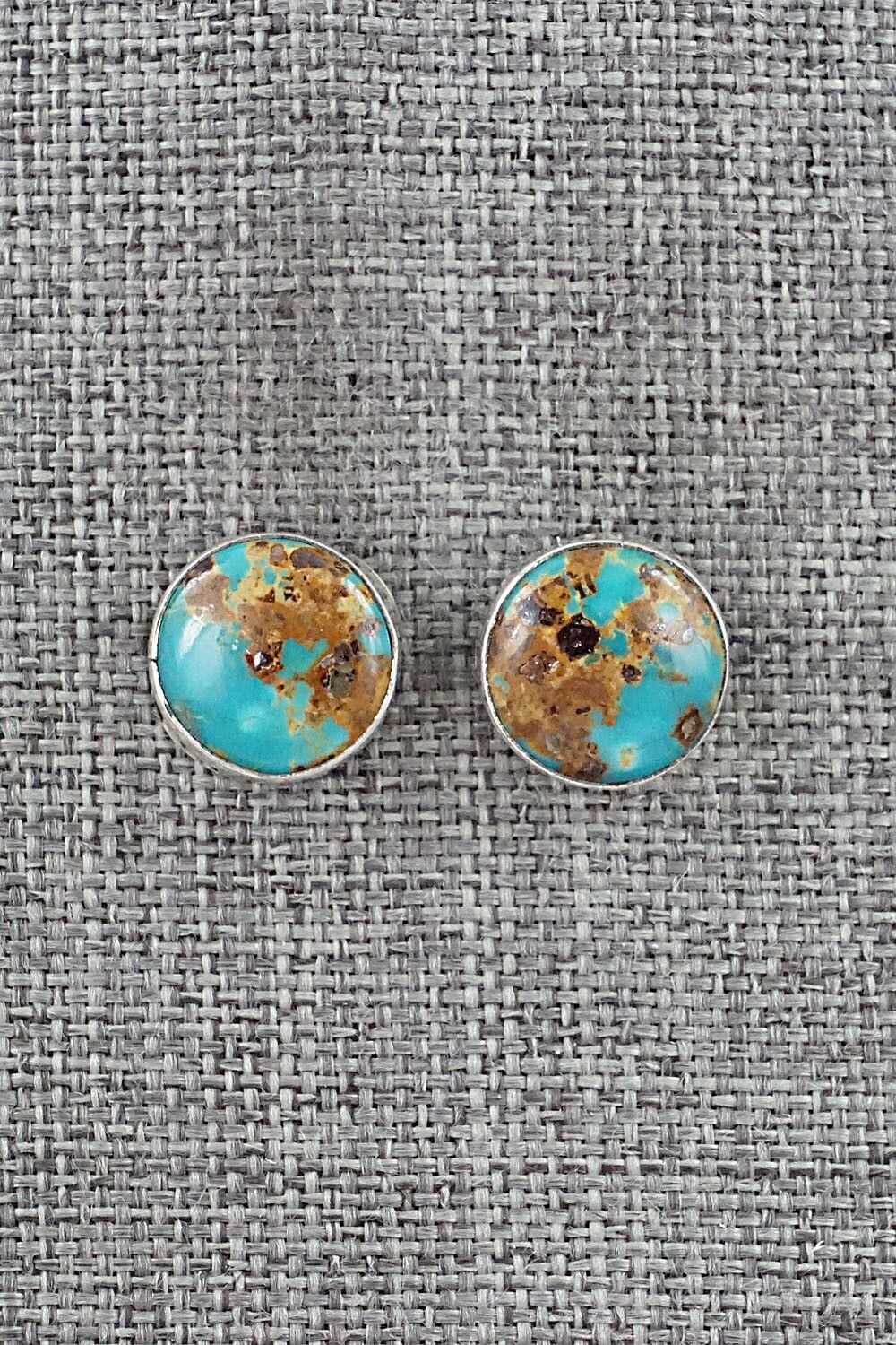 Turquoise & Sterling Silver Earrings - Marco Begaye