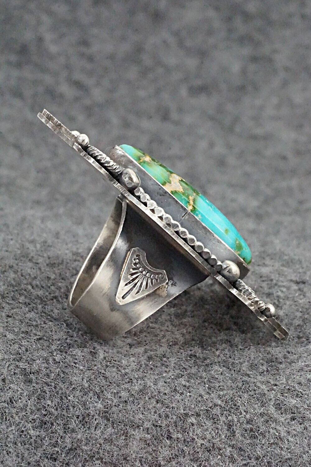 Turquoise & Sterling Silver Ring - Rosita Calladitto - Size 9