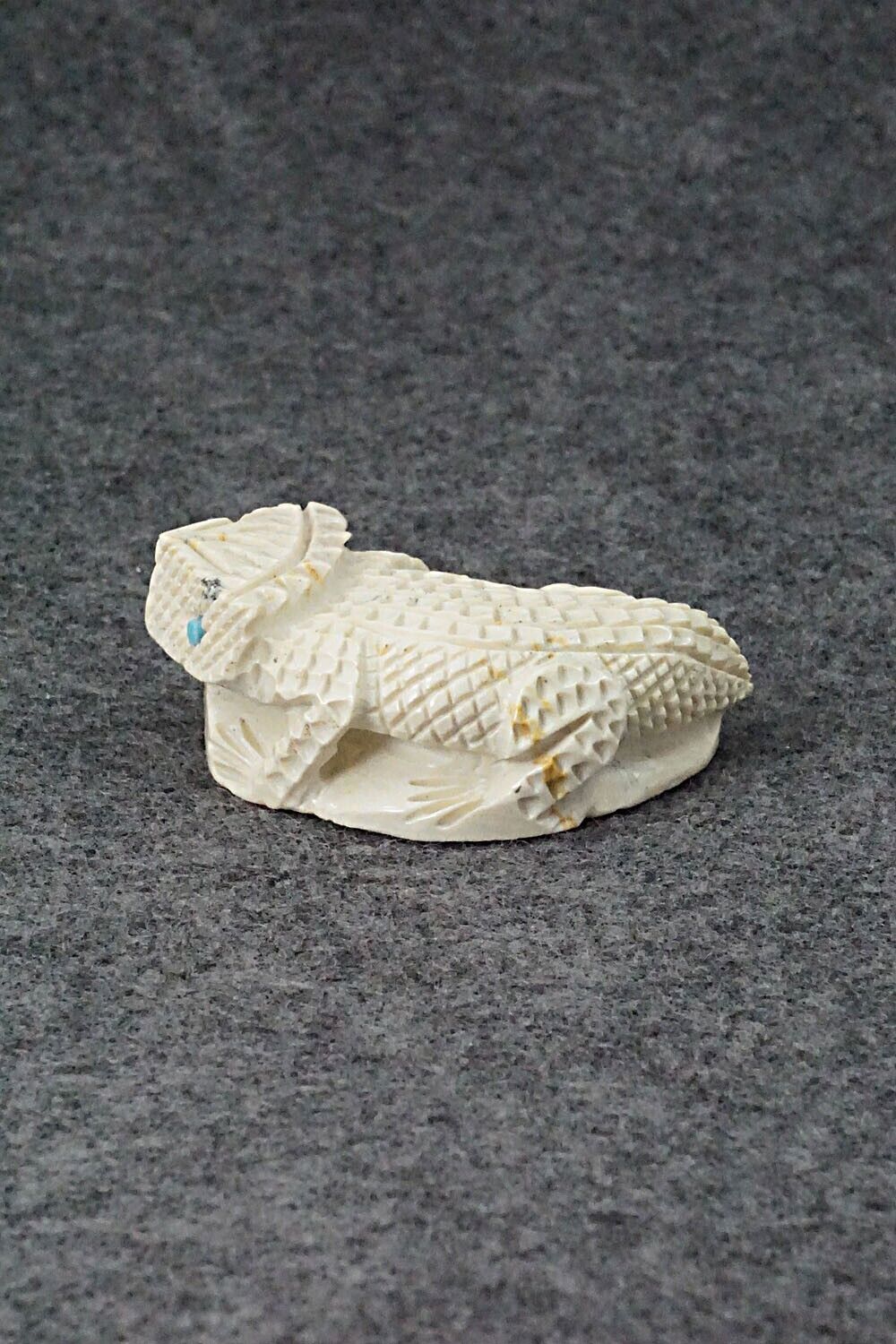 Horned Toad Zuni Fetish Carving - Jensen Charlie