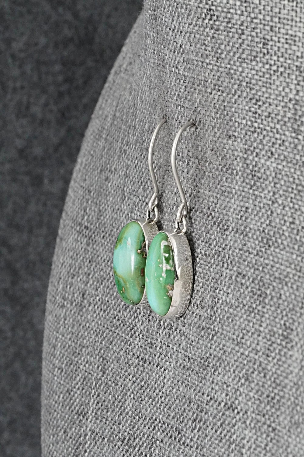 Turquoise & Sterling Silver Earrings - Eugene Gruber