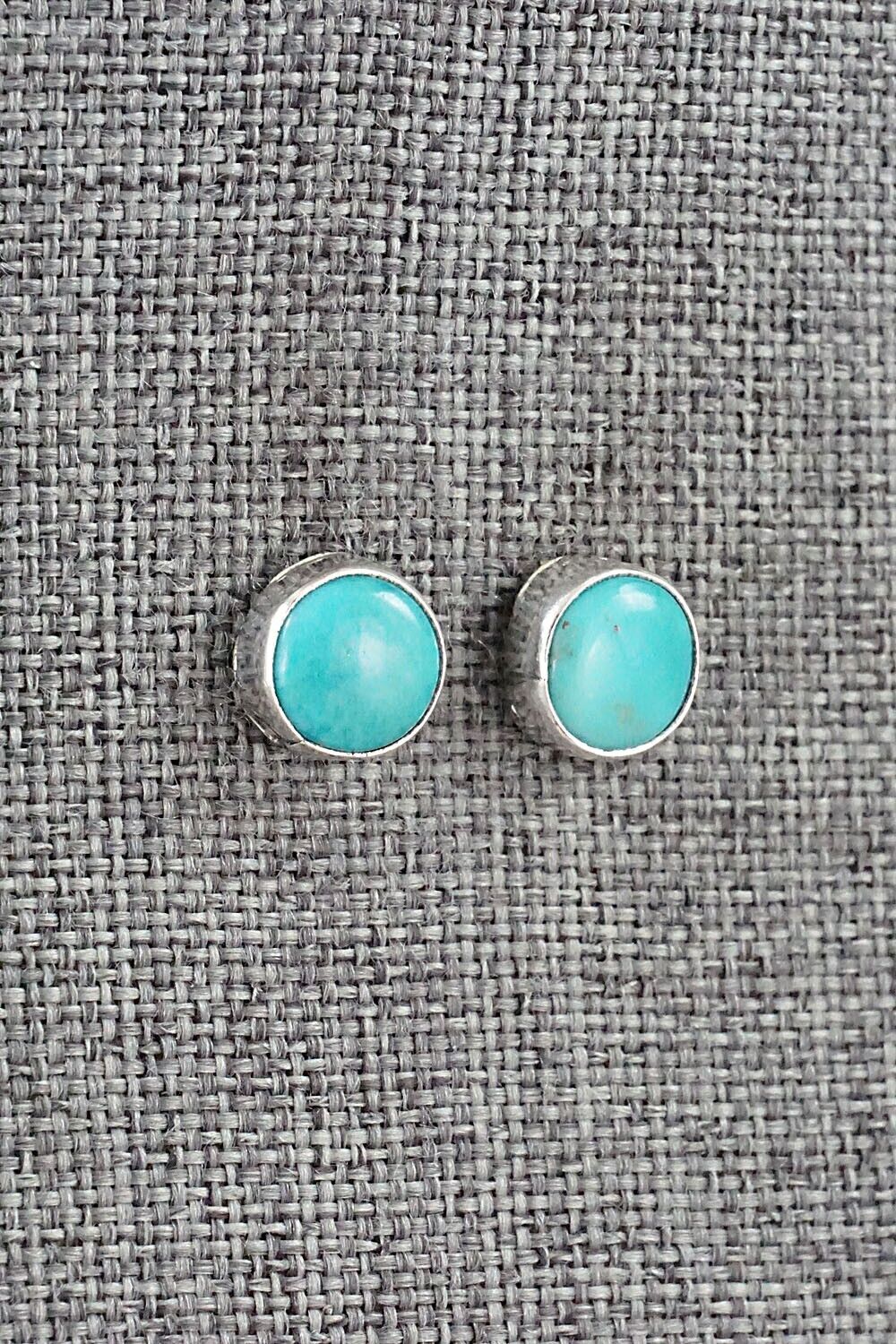 Turquoise & Sterling Silver Earrings - Marco Begaye