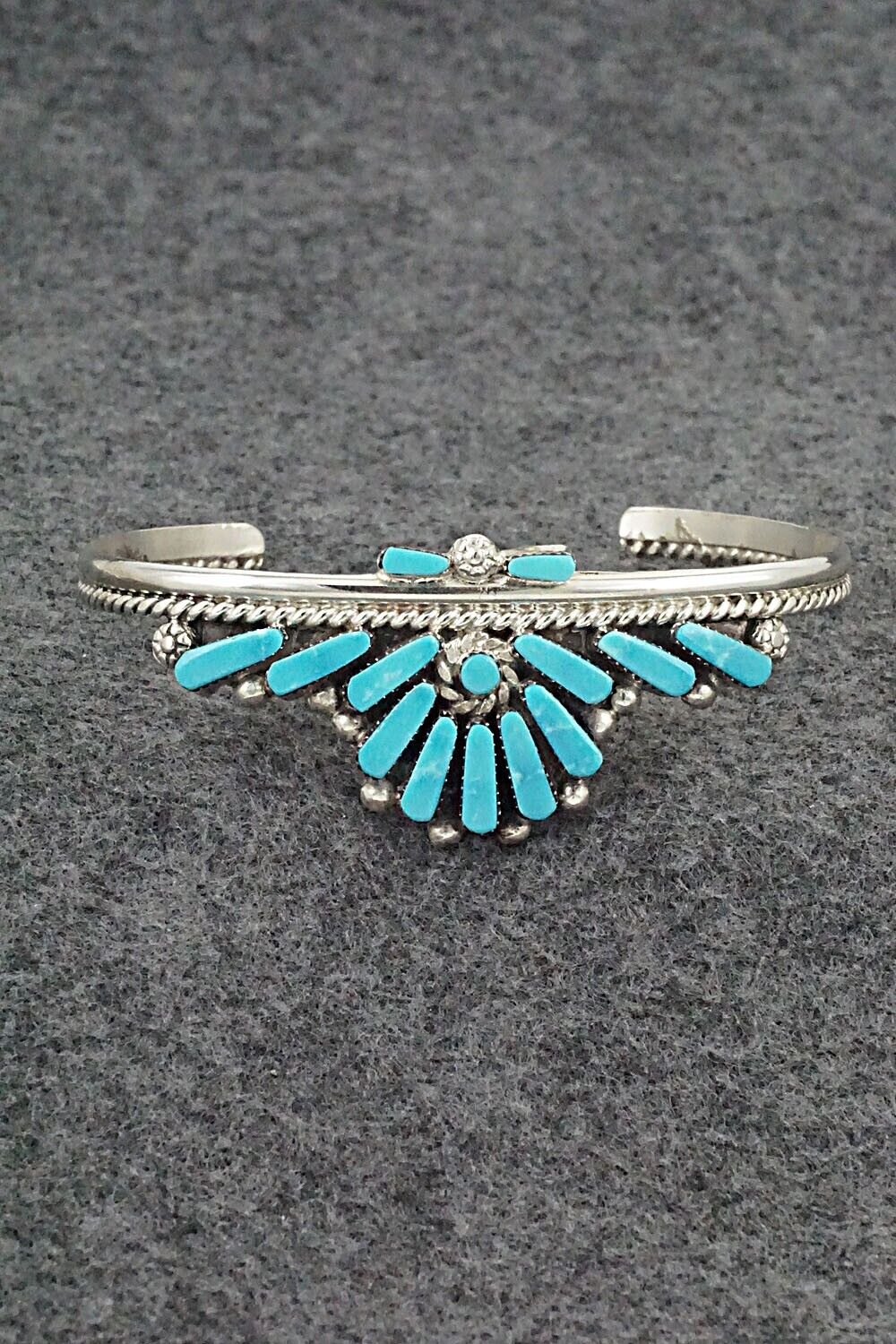 Turquoise & Sterling Silver Bracelet - Carlene Hattie