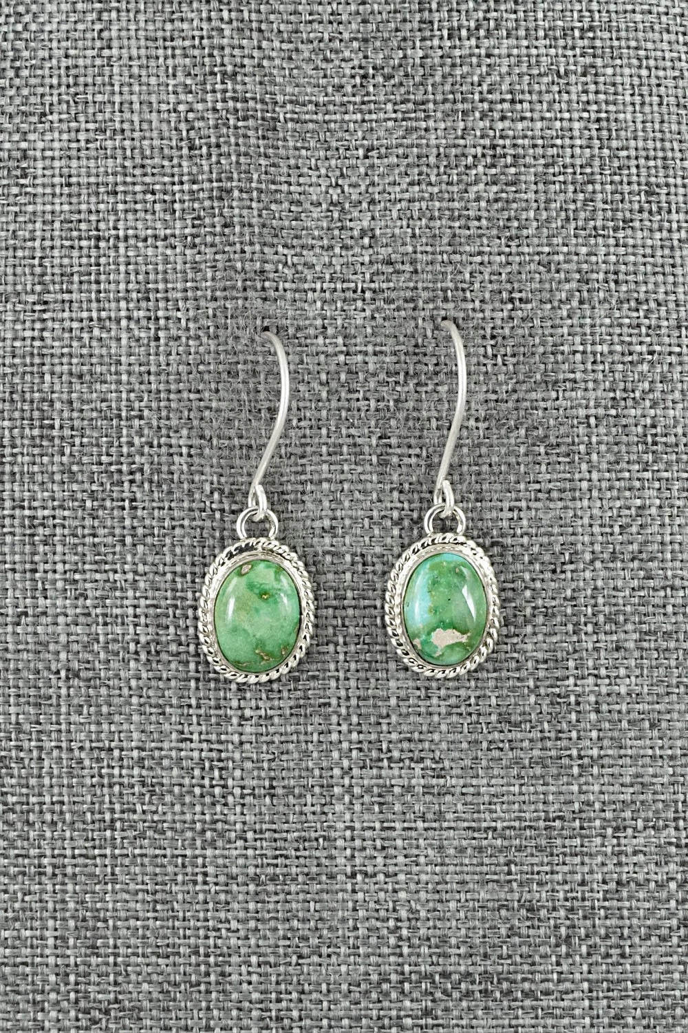 Turquoise & Sterling Silver Earrings - Eugene Gruber