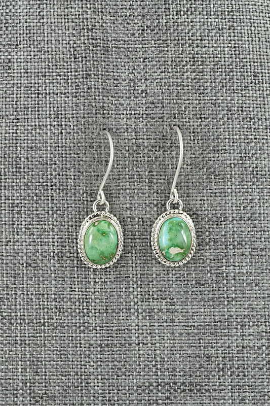 Turquoise & Sterling Silver Earrings - Eugene Gruber