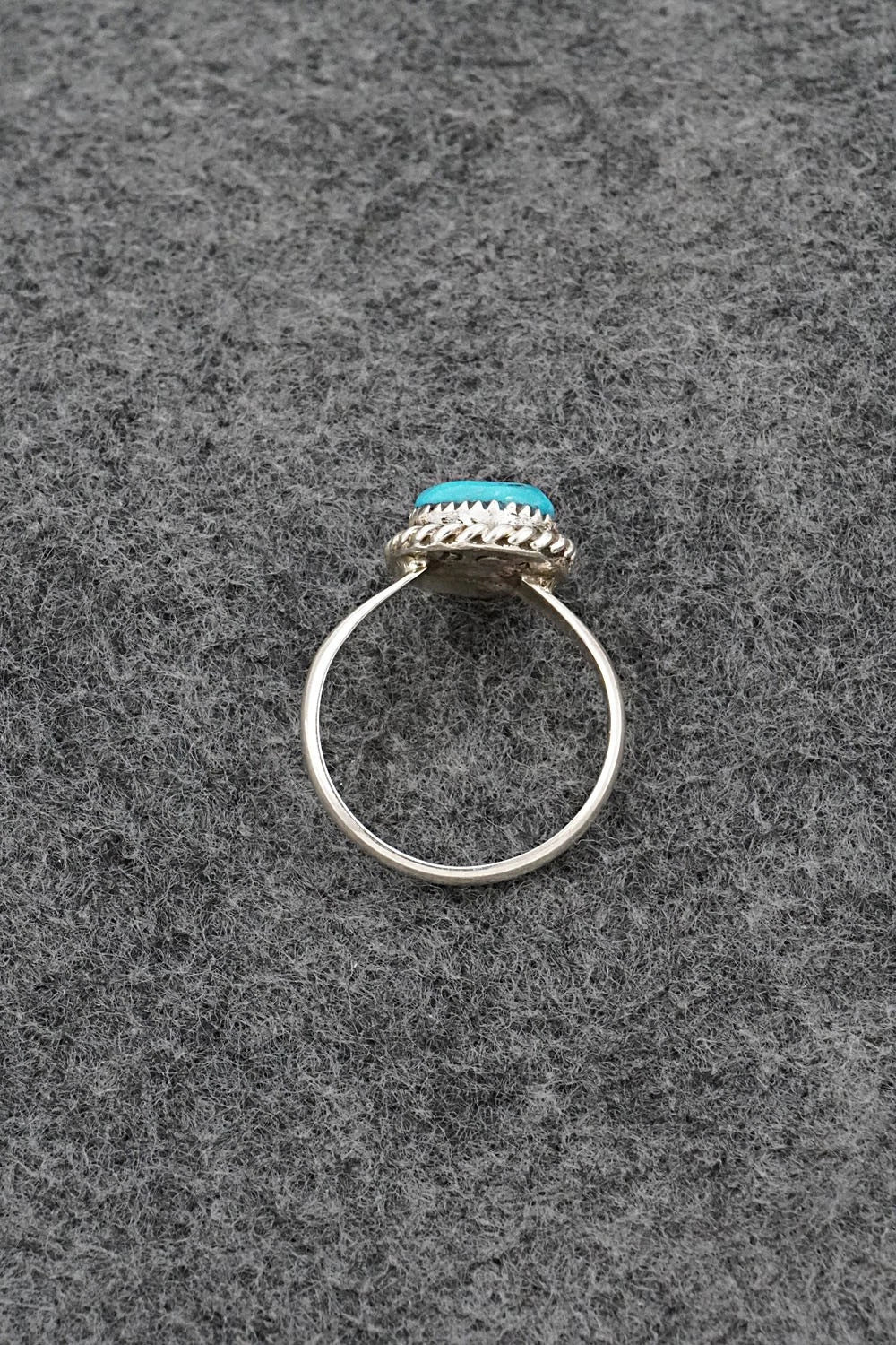 Turquoise & Sterling Silver Ring - Darius Arviso - Size 7.75