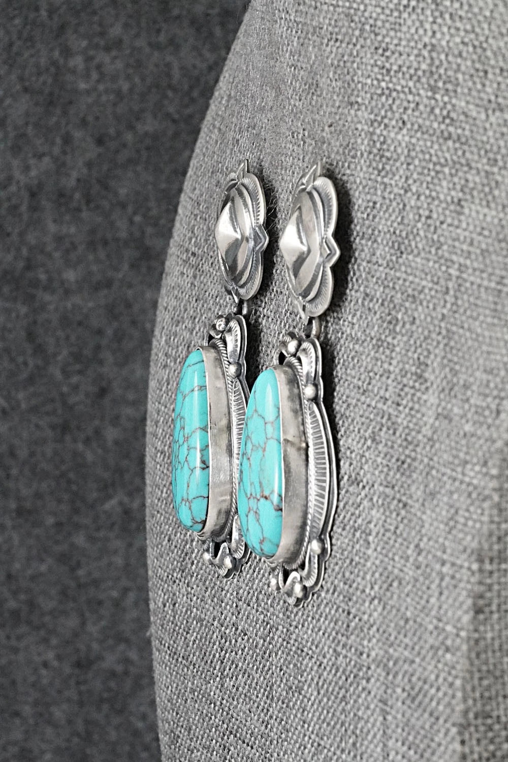 Turquoise & Sterling Silver Earrings - Randy Boyd