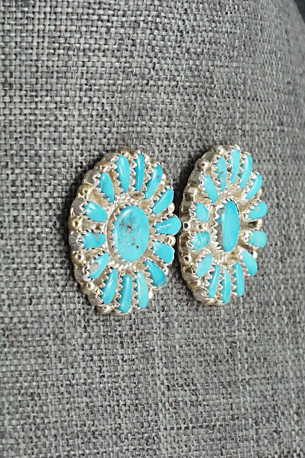 Turquoise & Sterling Silver Earrings - Donovan Wilson