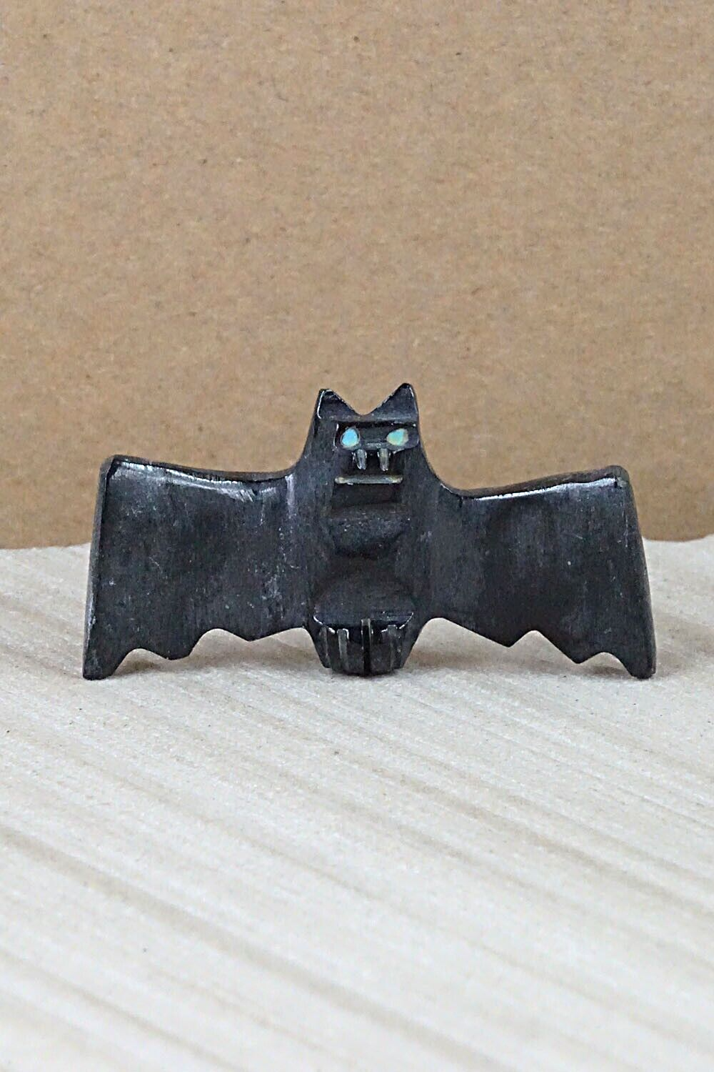 Bat Zuni Fetish Carving - Tim Lementino