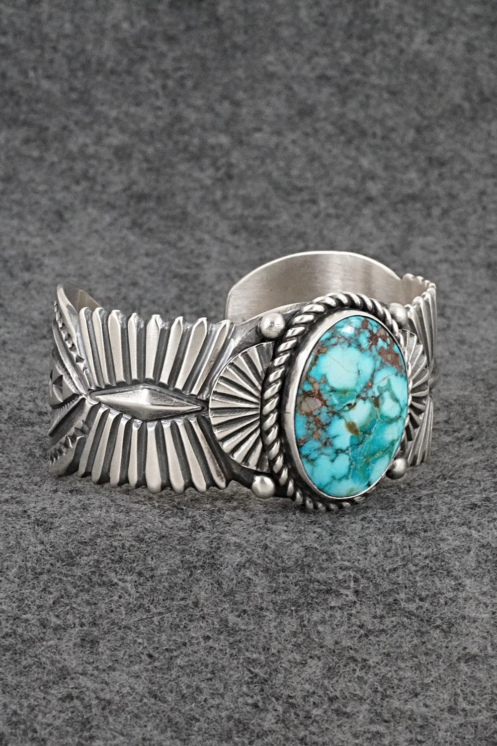 Turquoise & Sterling Silver Bracelet - Arnold Blackgoat