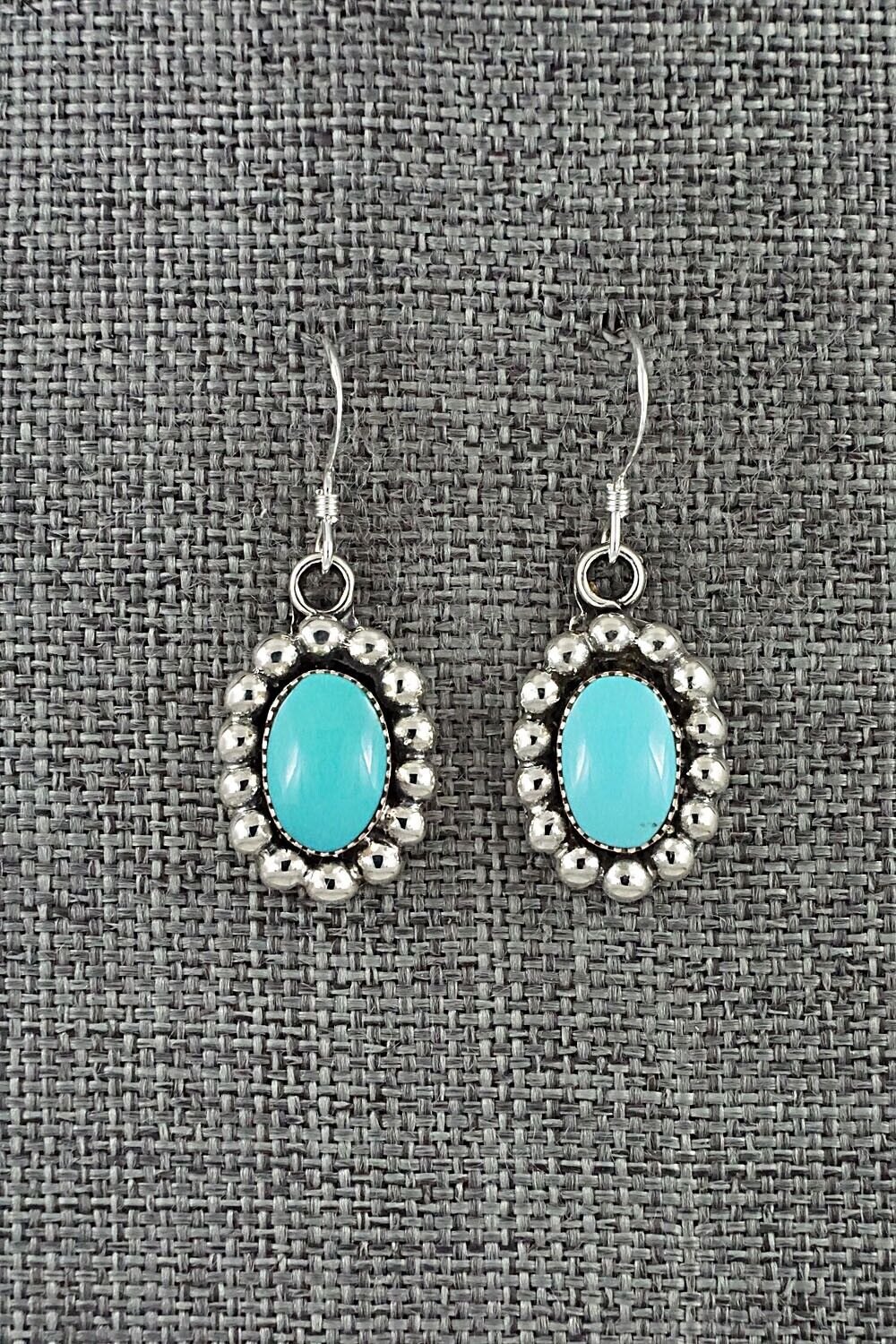 Turquoise & Sterling Silver Earrings - Sarah Yazzie