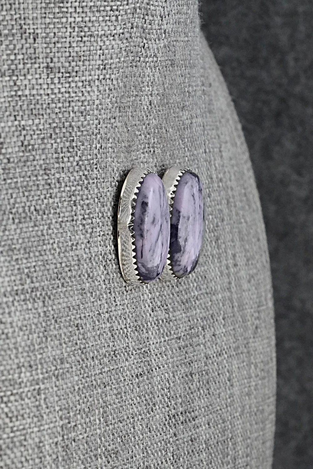 Morado & Sterling Silver Earrings - Murray Hannaweeka
