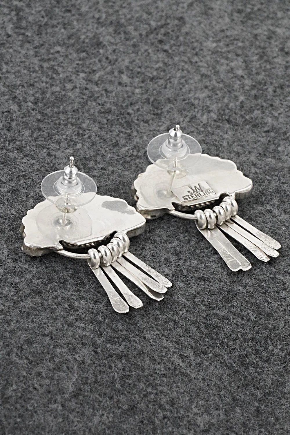 Turquoise & Sterling Silver Earrings - Justina Wilson