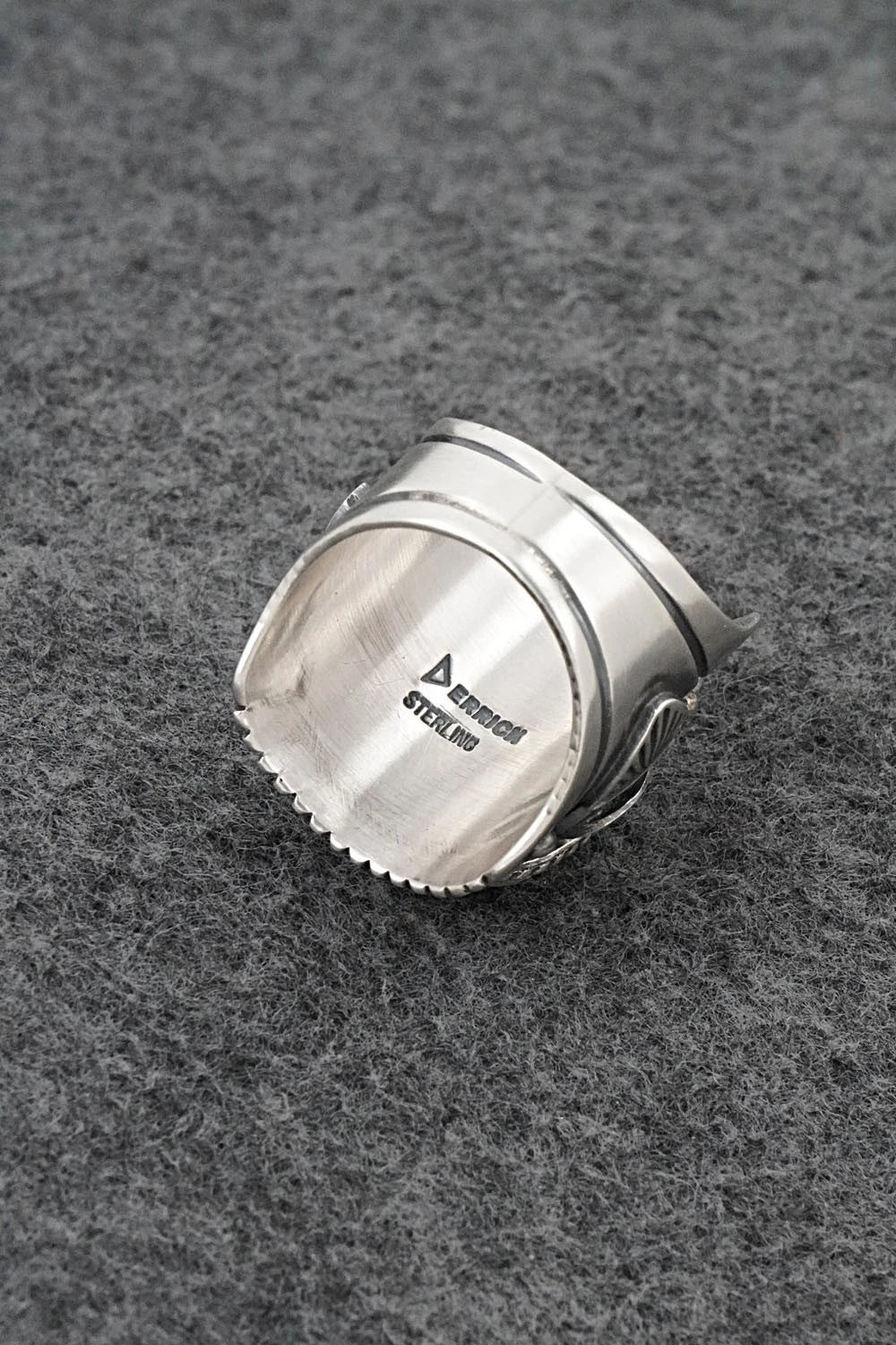 Turquoise & Sterling Silver Ring - Derrick Gordon - Size 9