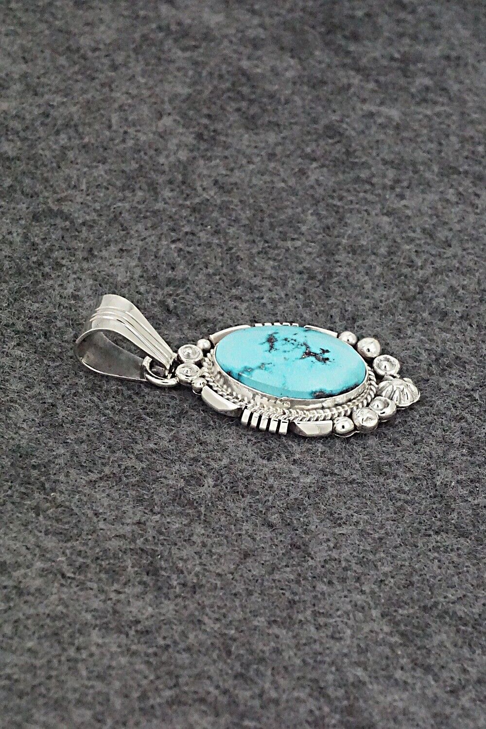 Turquoise & Sterling Silver Pendant - Daniel Benally