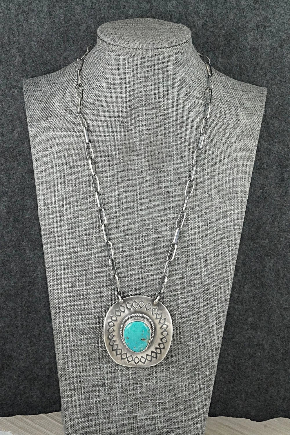 Turquoise & Sterling Silver Necklace - Randy Boyd
