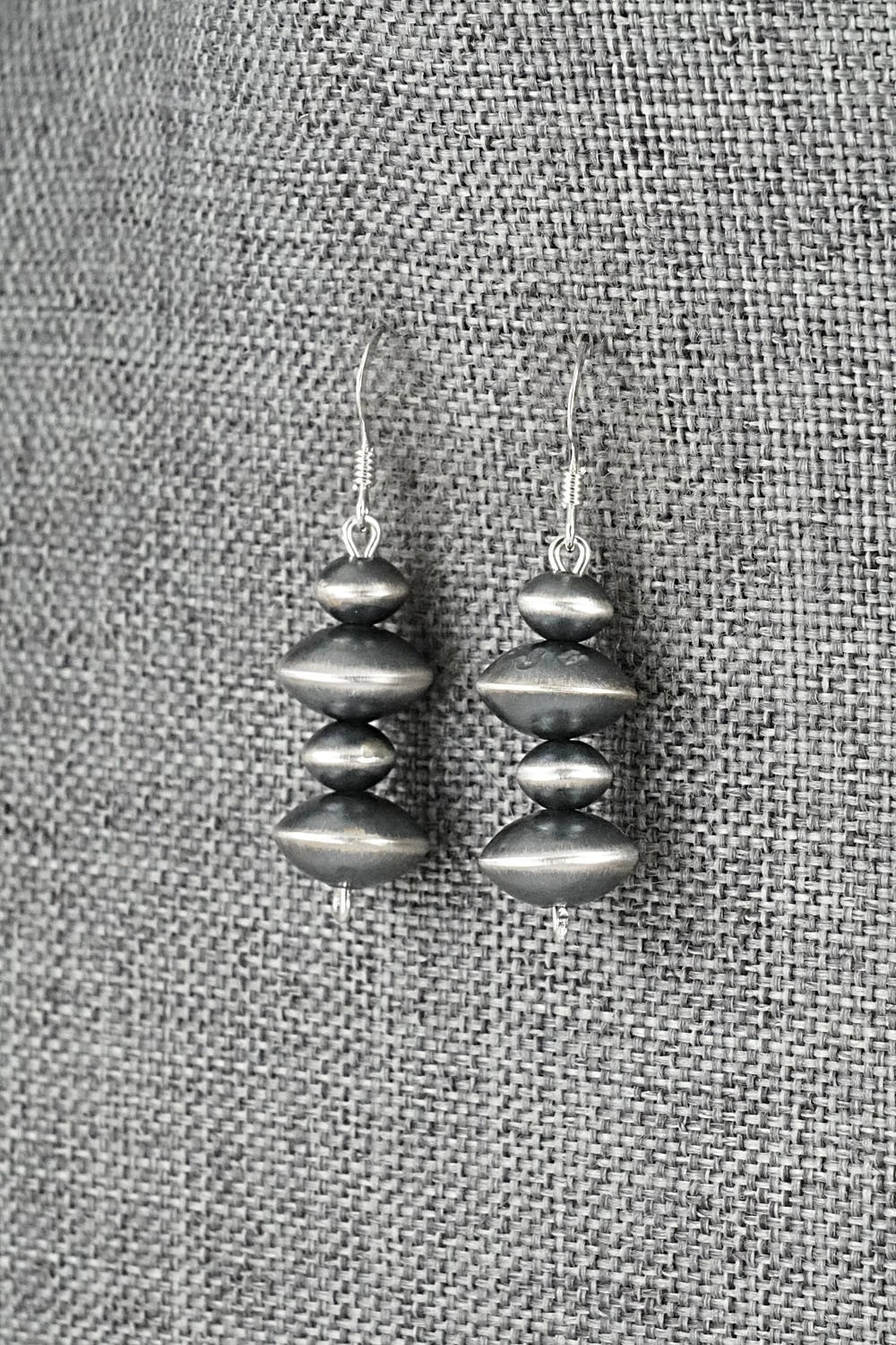 Sterling Silver Navajo Pearl Earrings - Preston Haley