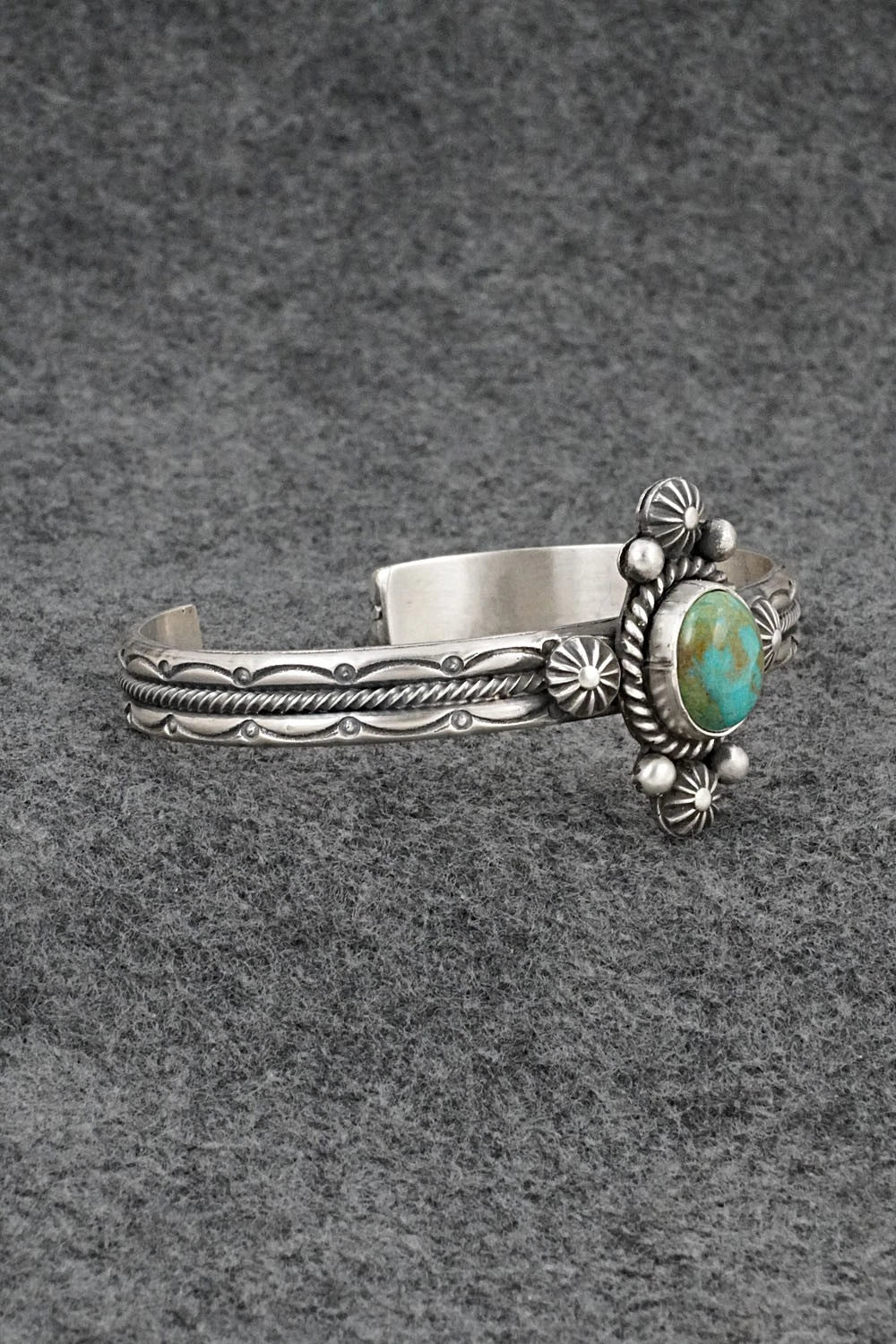 Turquoise & Sterling Silver Bracelet - Michael Calladitto