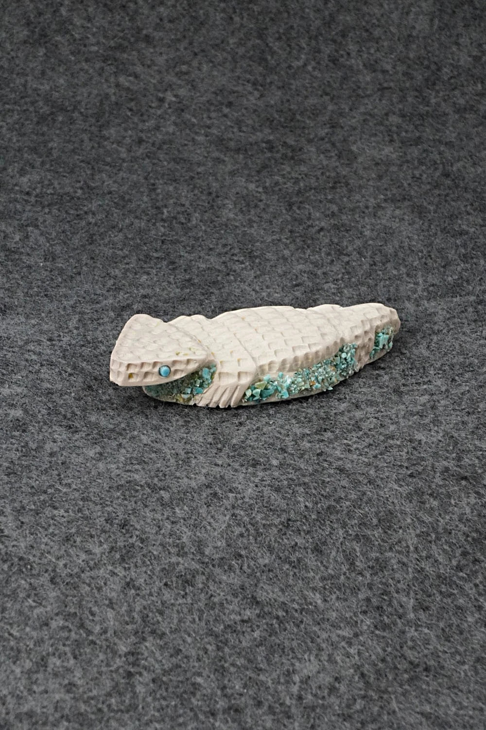 Horned Toad Zuni Fetish Carving - Jensen Charlie
