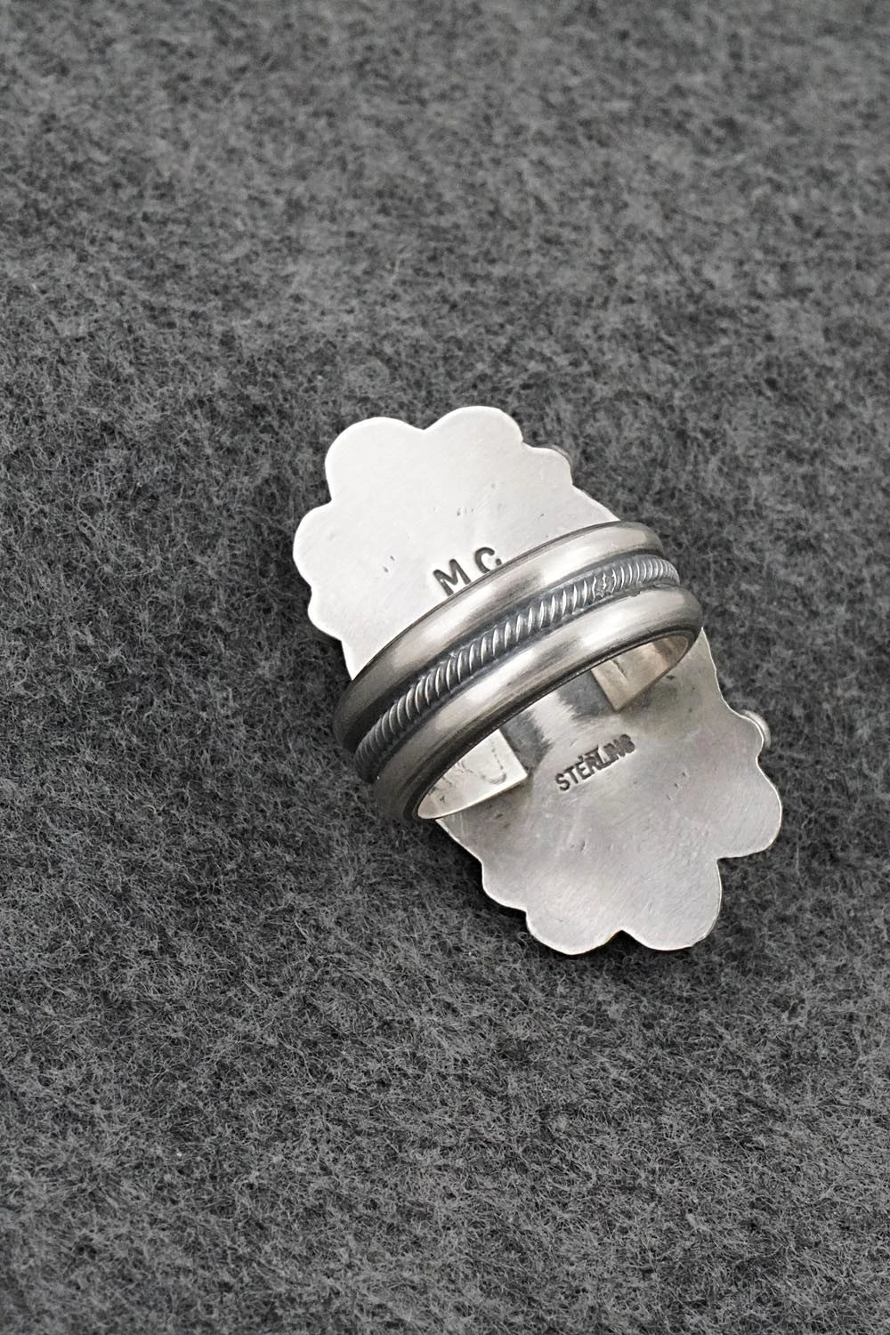 Turquoise & Sterling Silver Ring - Michael Calladitto - Size 8.5