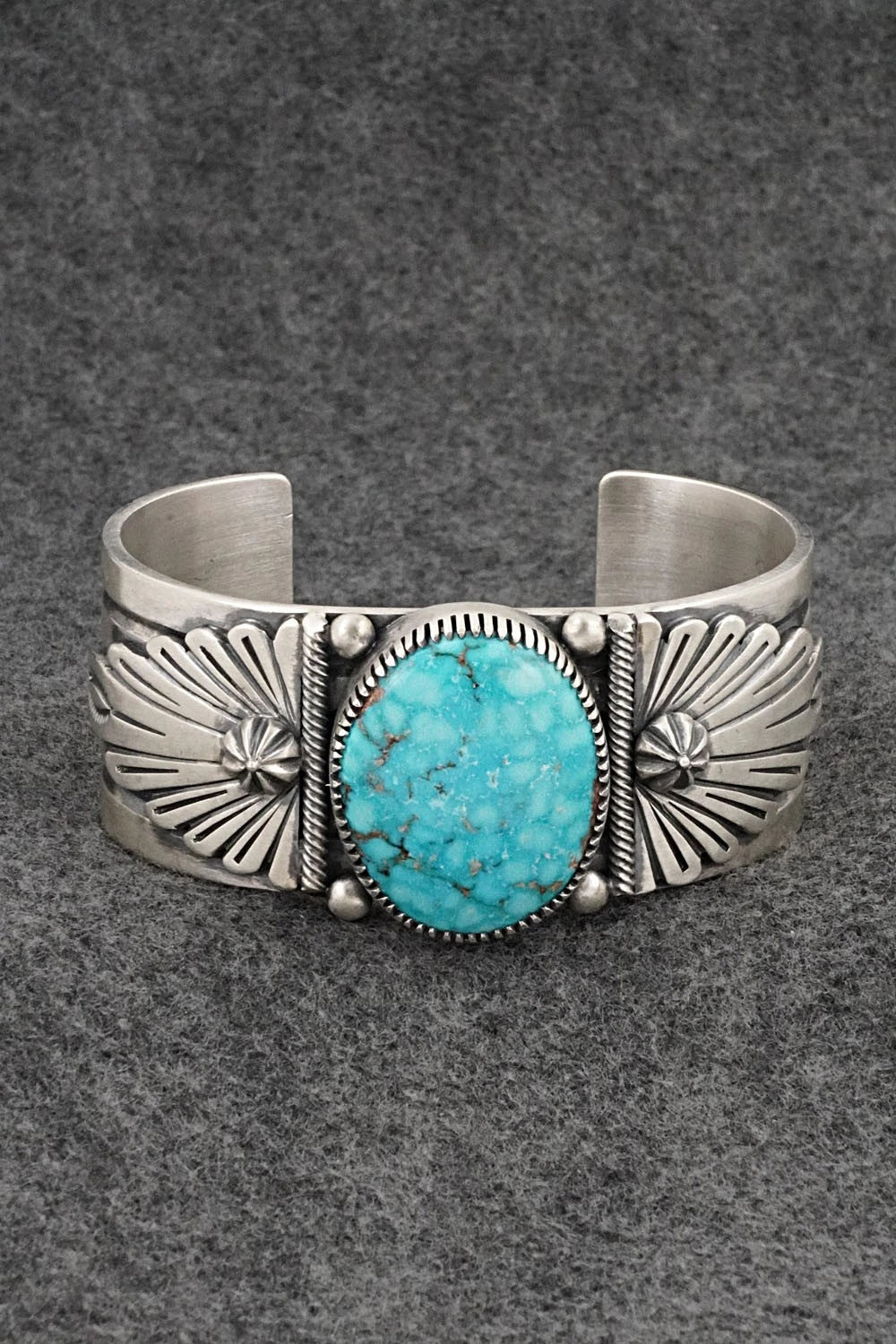 Turquoise & Sterling Silver Bracelet - Mark Yazzie