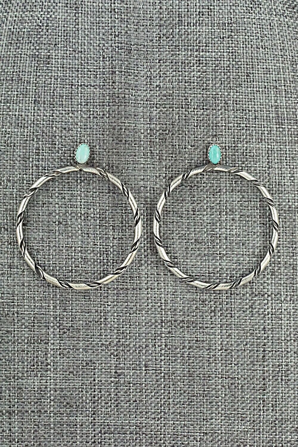 Turquoise & Sterling Silver Earrings - Nashina Tsosie