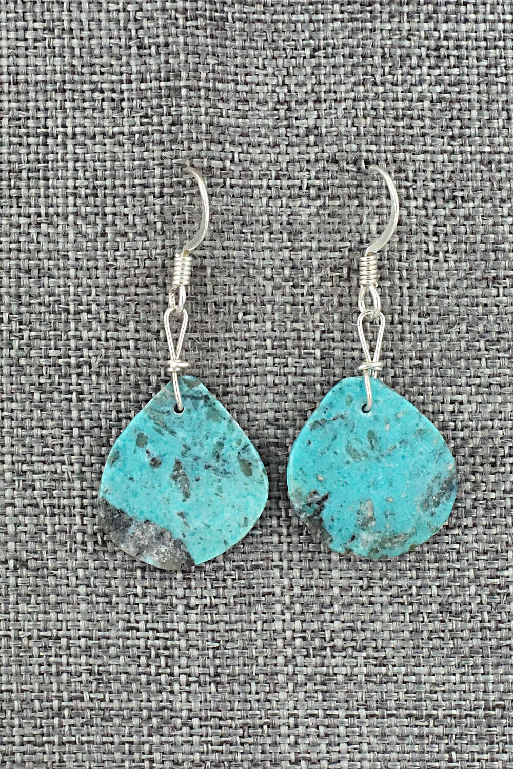 Turquoise & Sterling Silver Earrings - Joe Garcia