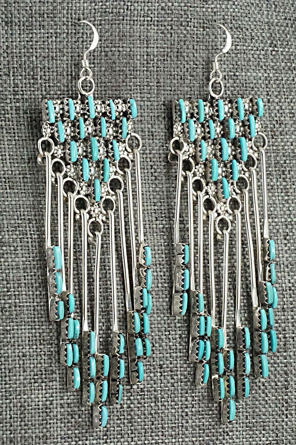 Turquoise & Sterling Silver Earrings - Darren Boone