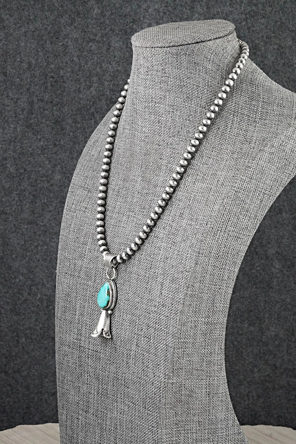 Turquoise & Sterling Silver Necklace - Sharon McCarthy