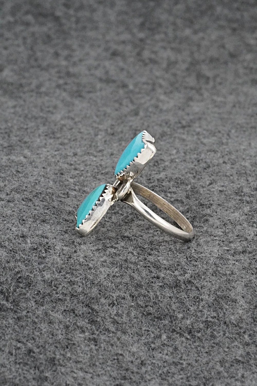 Turquoise & Sterling Silver Ring - Priscilla Reeder - Size 7.25