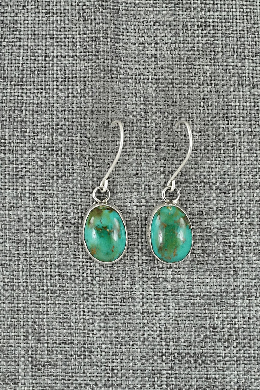 Turquoise & Sterling Silver Earrings - Rosemary Saunders