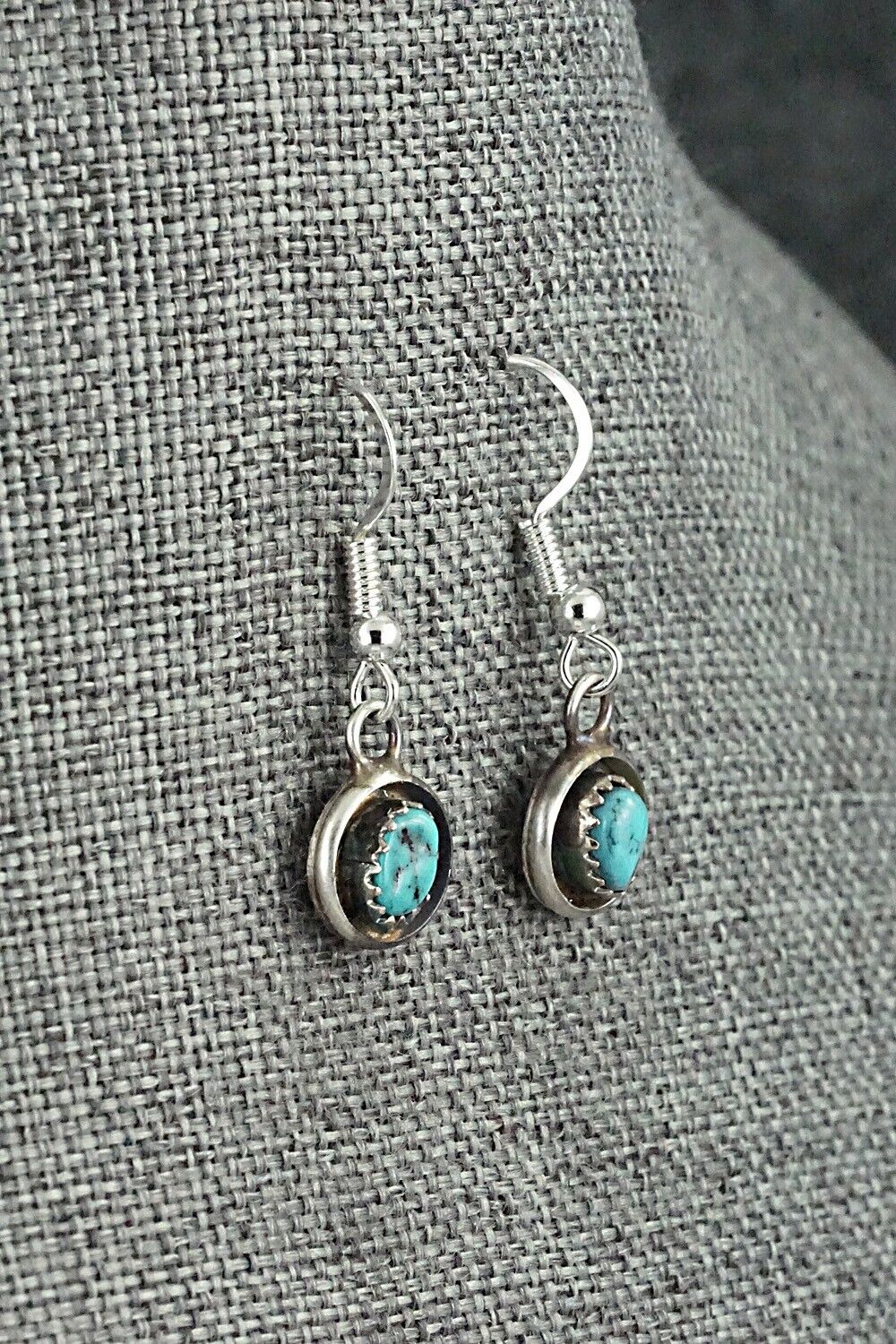 Turquoise & Sterling Silver Mini Squash Blossom Set - Phil Garcia