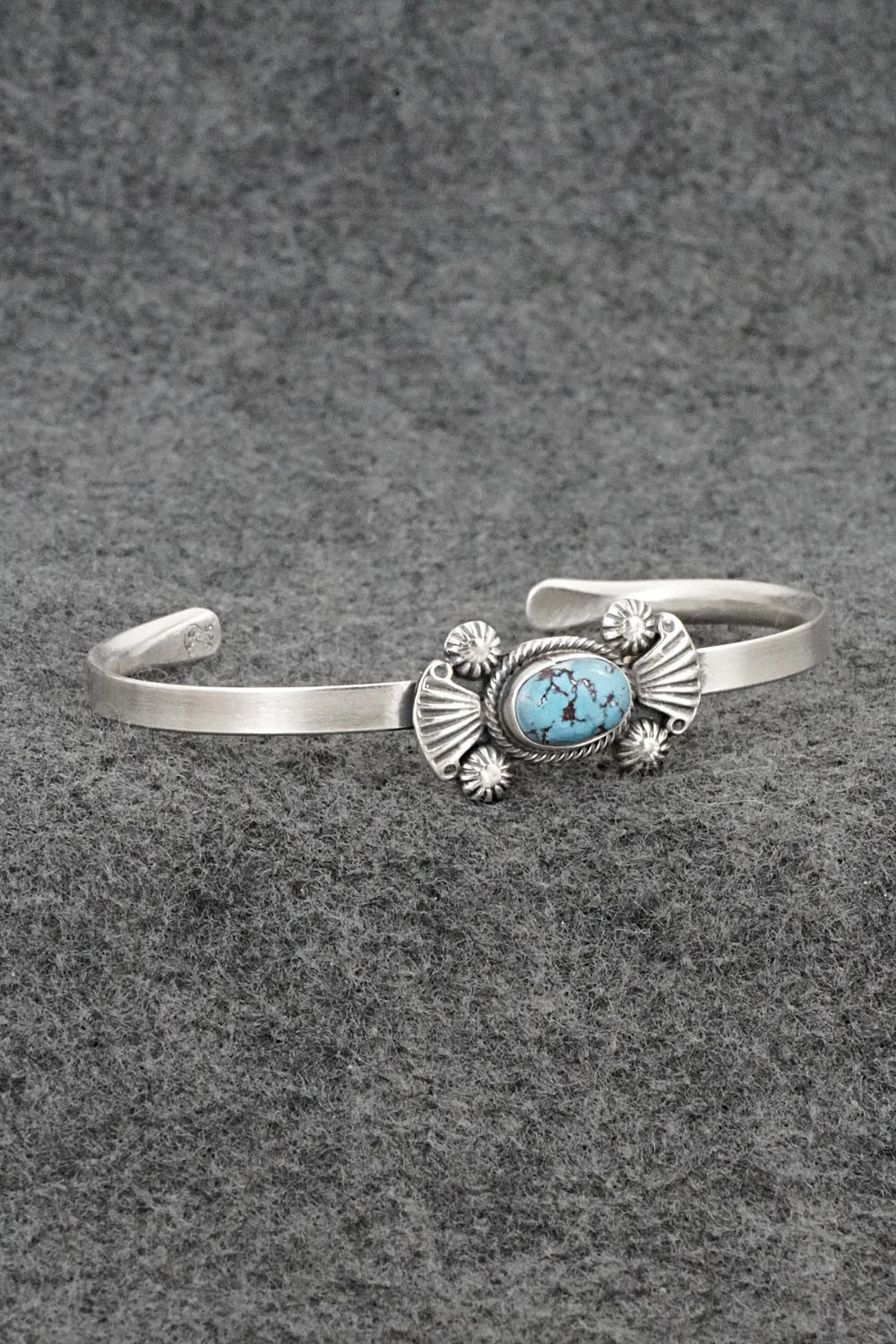 Turquoise & Sterling Silver Bracelet - Genevieve Francisco