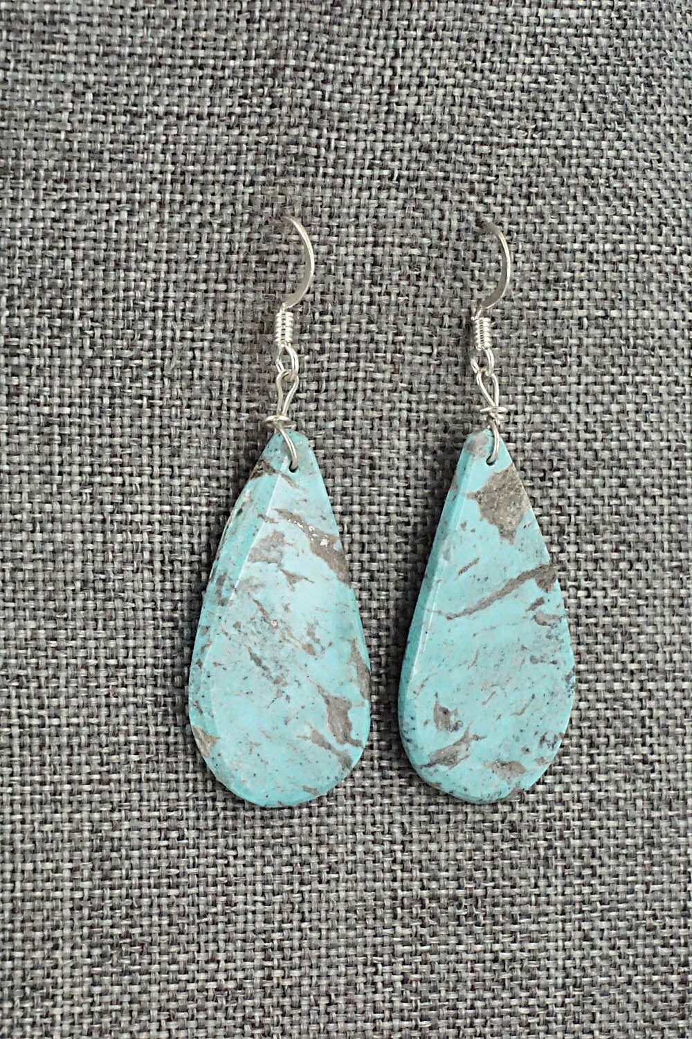 Turquoise & Sterling Silver Earrings - Joe Garcia