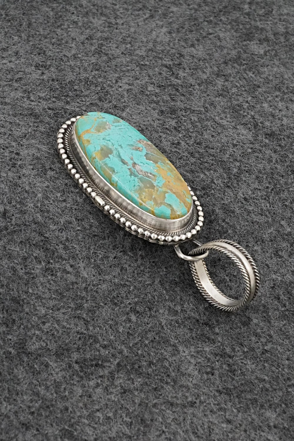 Turquoise & Sterling Silver Pendant - Kathleen Livingston