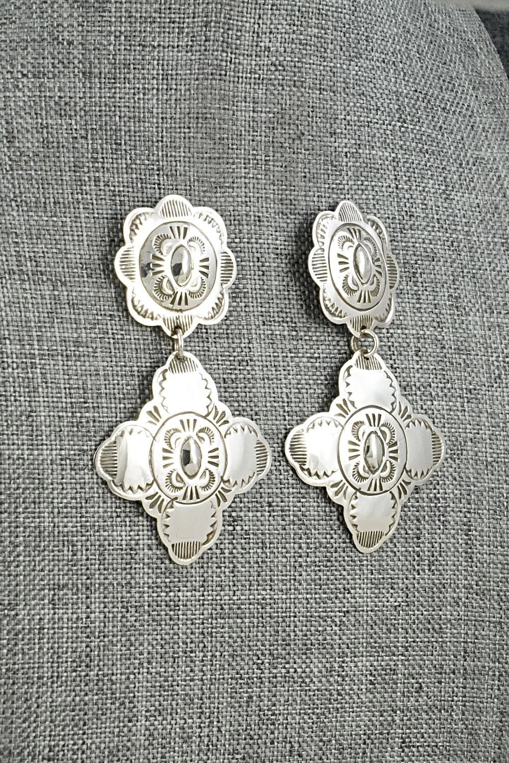 Sterling Silver Earrings - Bertha Begay