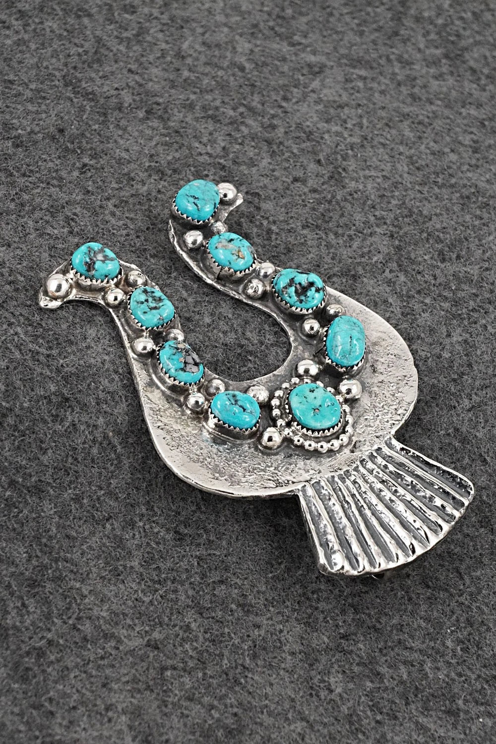 Turquoise & Sterling Silver Pendant - Delbert Arviso