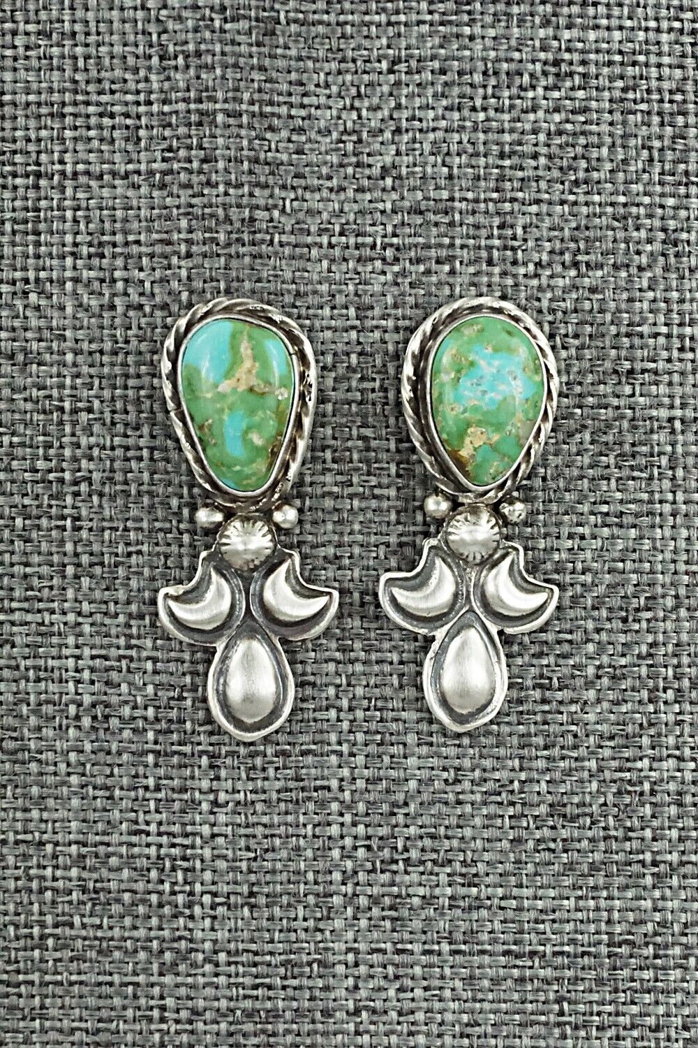 Turquoise & Sterling Silver Squash Blossom Set - Adrienne Gordon