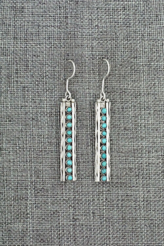 Turquoise & Sterling Silver Earrings - Stephen Haloo
