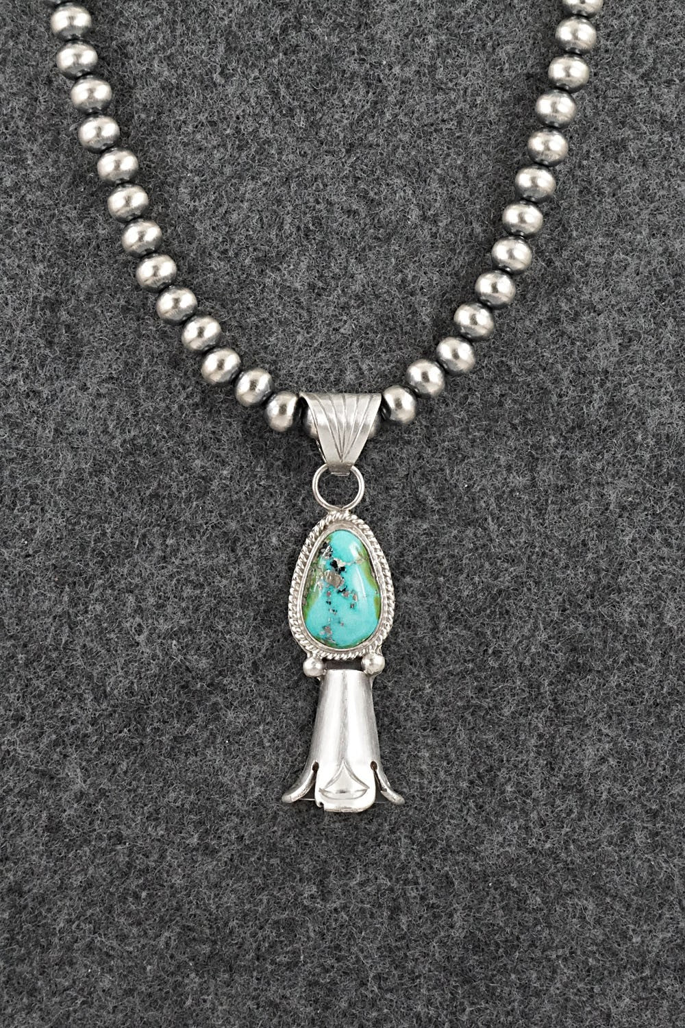 Turquoise & Sterling Silver Necklace - Samuel Yellowhair