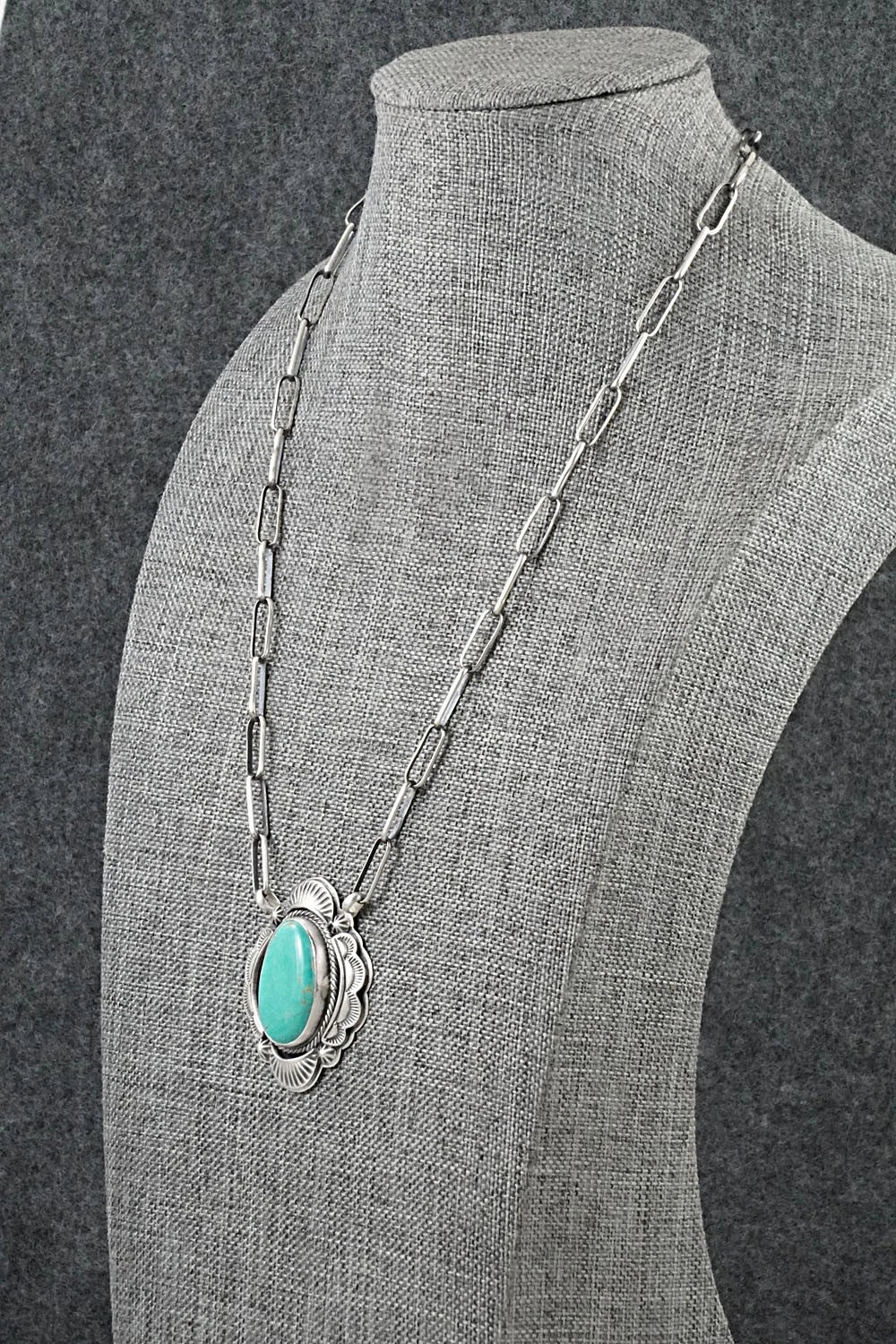 Turquoise & Sterling Silver Necklace - Randy Boyd