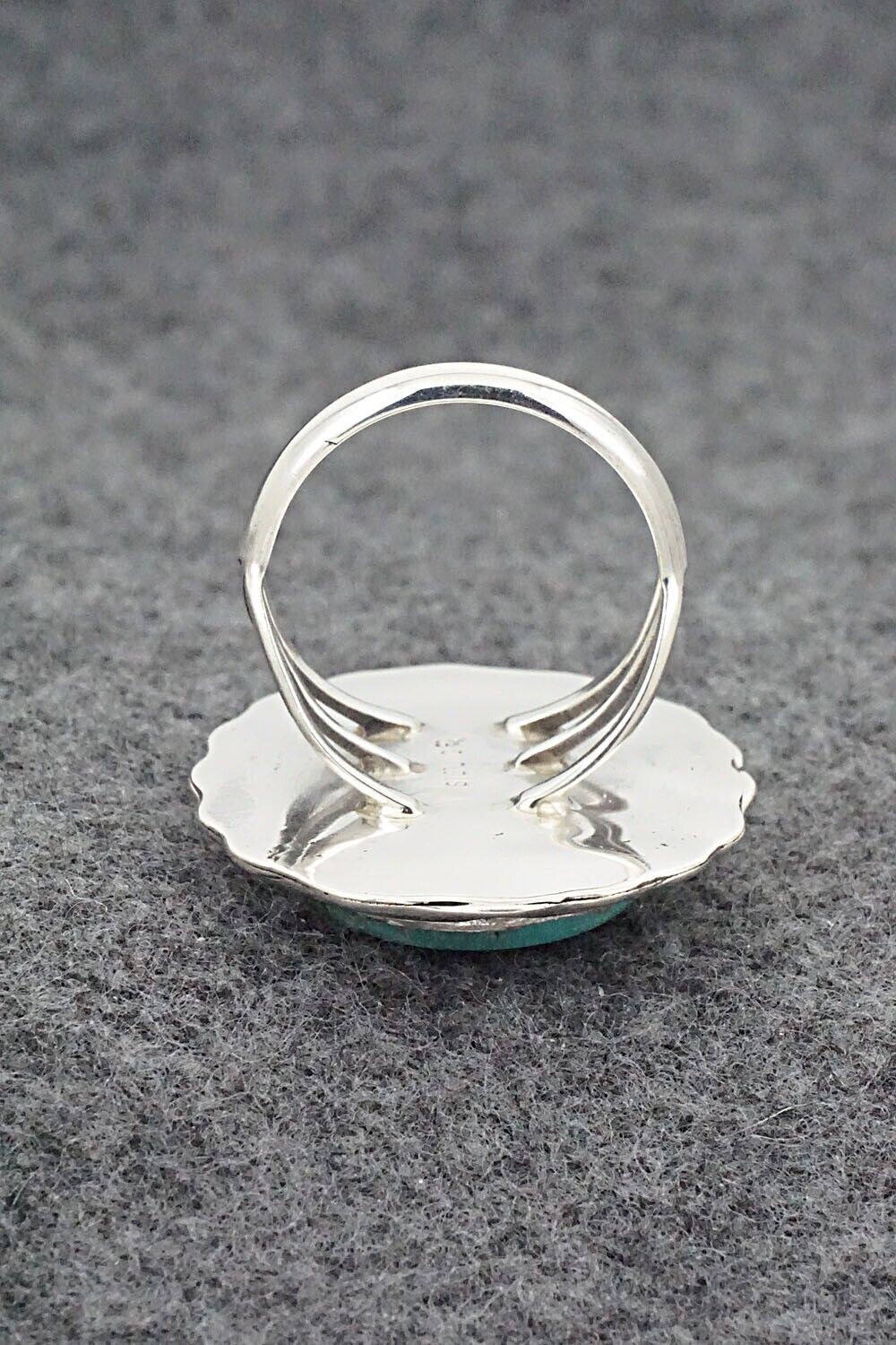 Turquoise & Sterling Silver Ring - Samuel Yellowhair - Size 9