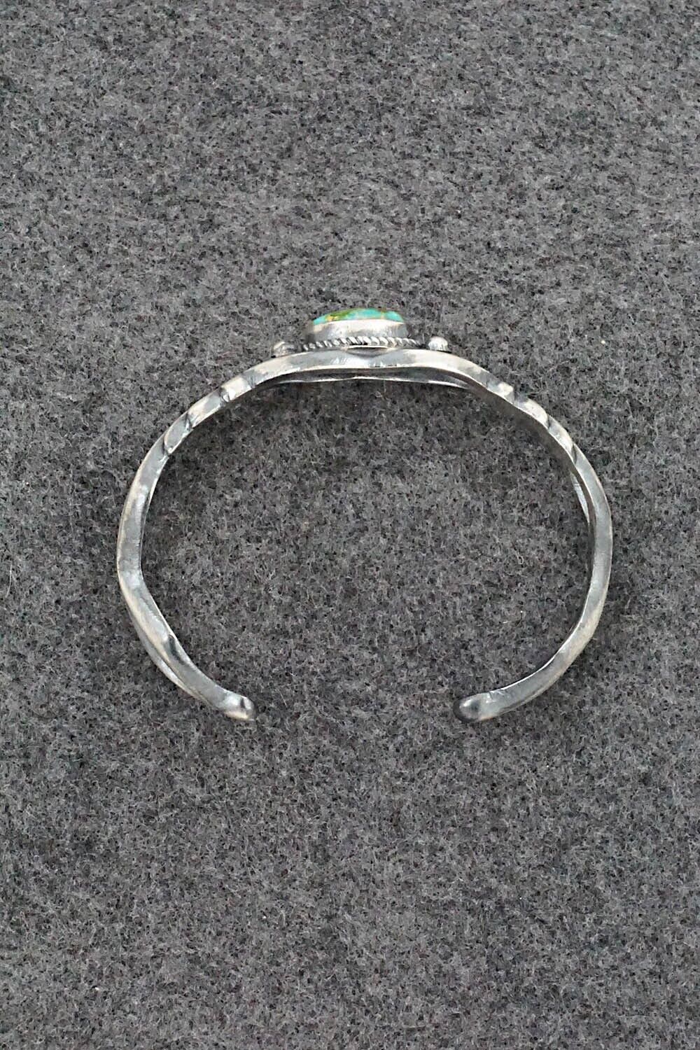 Turquoise & Sterling Silver Bracelet - Harrison Bitsue