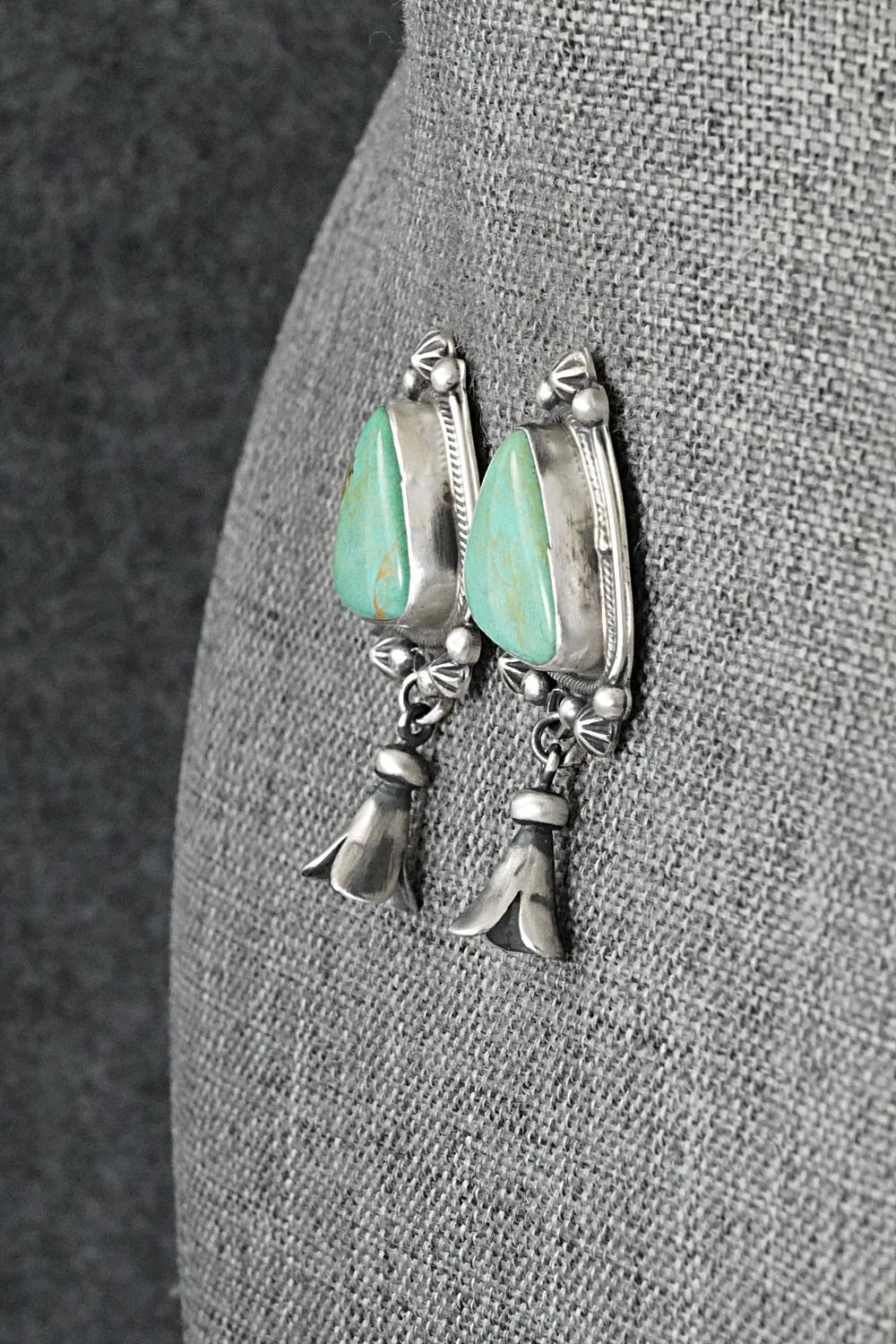 Turquoise & Sterling Silver Earrings - Bobby Johnson