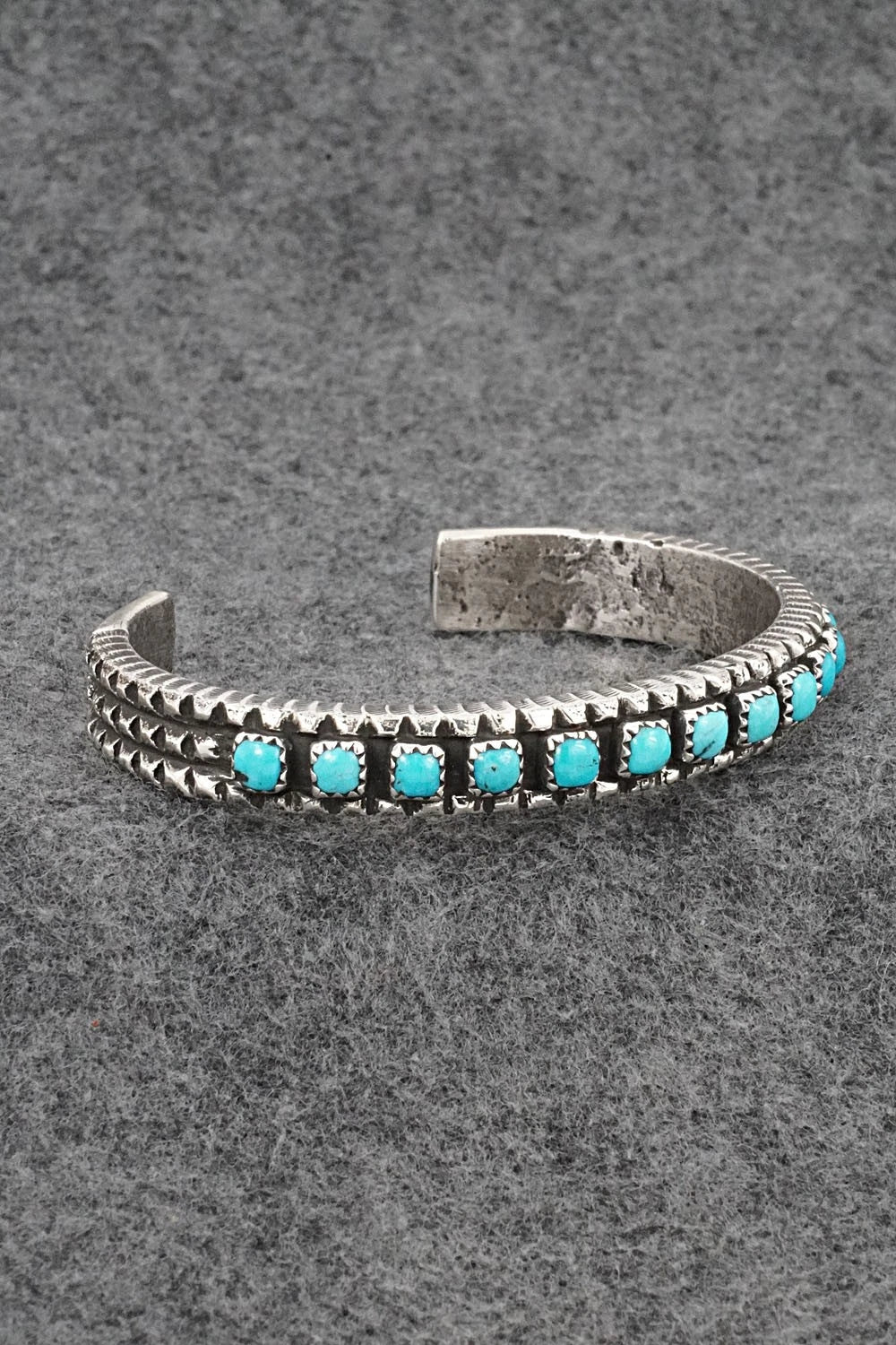 Turquoise & Sterling Silver Bracelet - Ernest Rangel