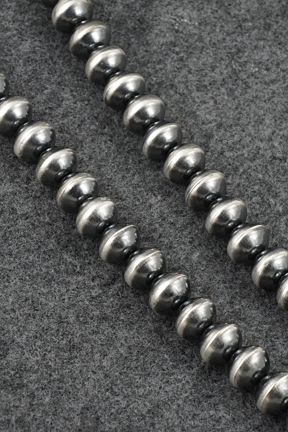 Sterling Silver Navajo Pearl Necklace 20" - Crystal Haley