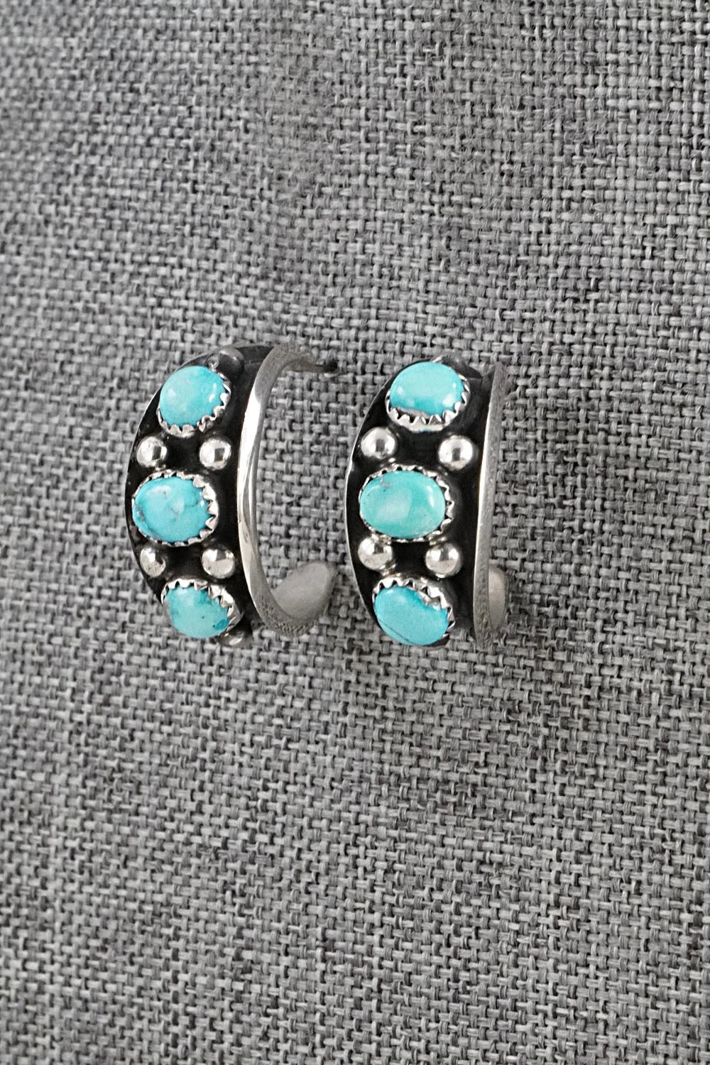 Turquoise & Sterling Silver Earrings - Paul Largo