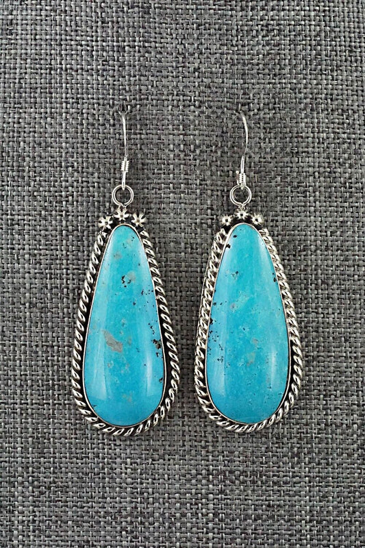 Turquoise & Sterling Silver Earrings - Brandon Belin