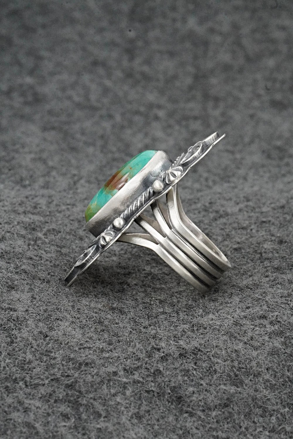 Turquoise & Sterling Silver Ring - Randy Boyd - Size 6.5
