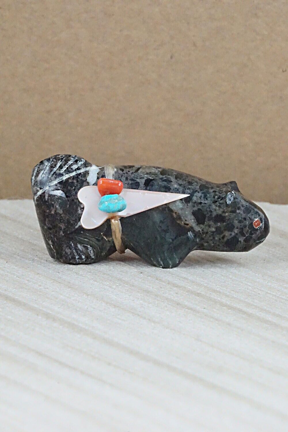Cat Zuni Fetish Carving - Leland Boone