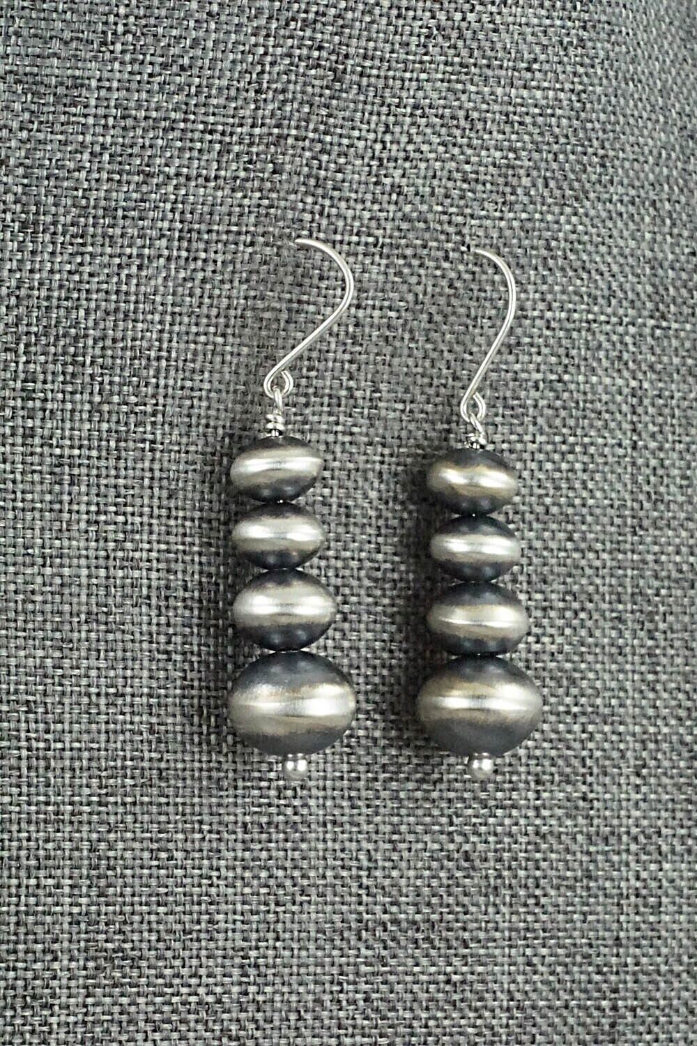 Sterling Silver Navajo Pearl Earrings - Bryannen Halwood